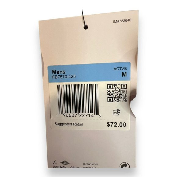 NIKE JORDAN Sport Men's M Graphic Fleece Pullover Hoodie Royal Tint FB7570-425 - Picture 8 of 8